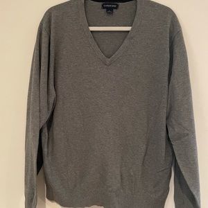 Lands’ End Men’s Large V-neck Cotton Sweater